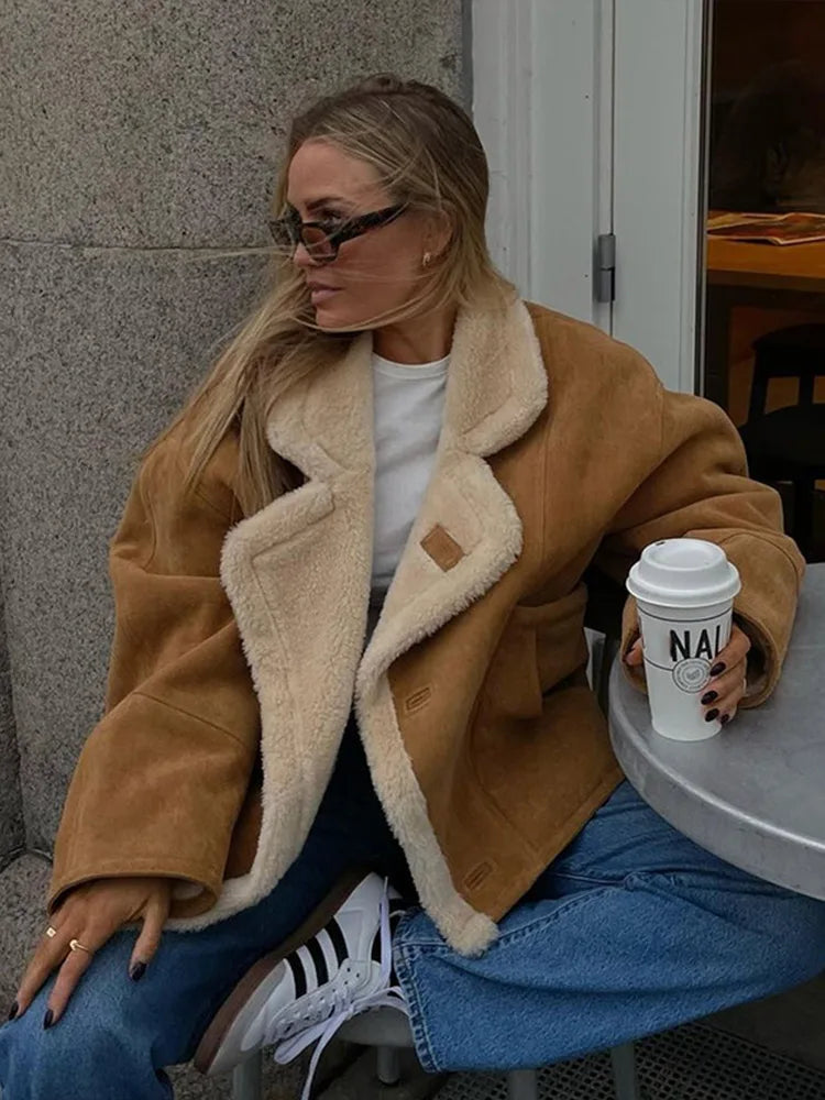 Warm Coat Fluffy Oversized  Coat