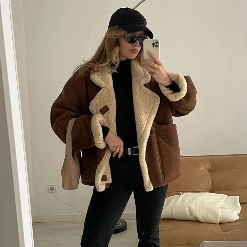 Warm Coat Fluffy Oversized  Coat