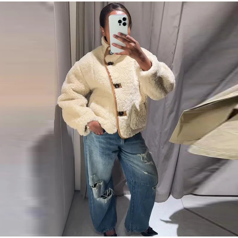 Warm Coat Fluffy Oversized  Coat